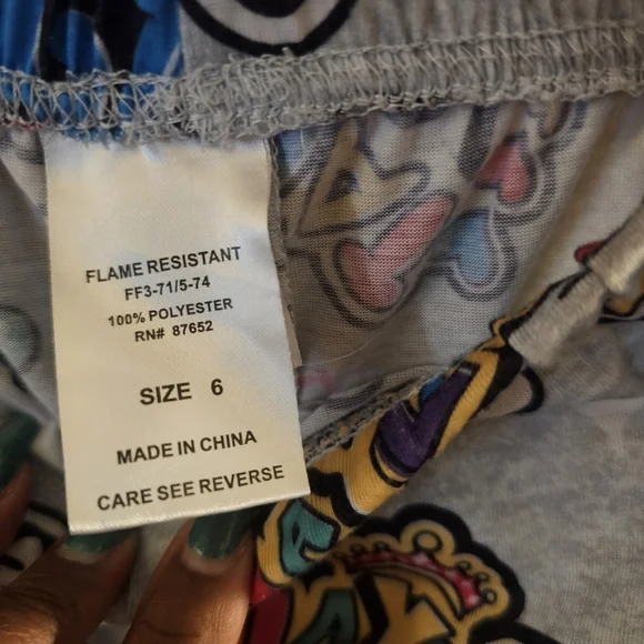 Nickelodeon Girl Boss Pajama Set - Pink and Gray - Picture 6 of 6